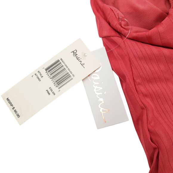 Raisins Women Coral Beach Islamorada Plunging One-Piece Swimsuit Junior Size L - Picture 5 of 5